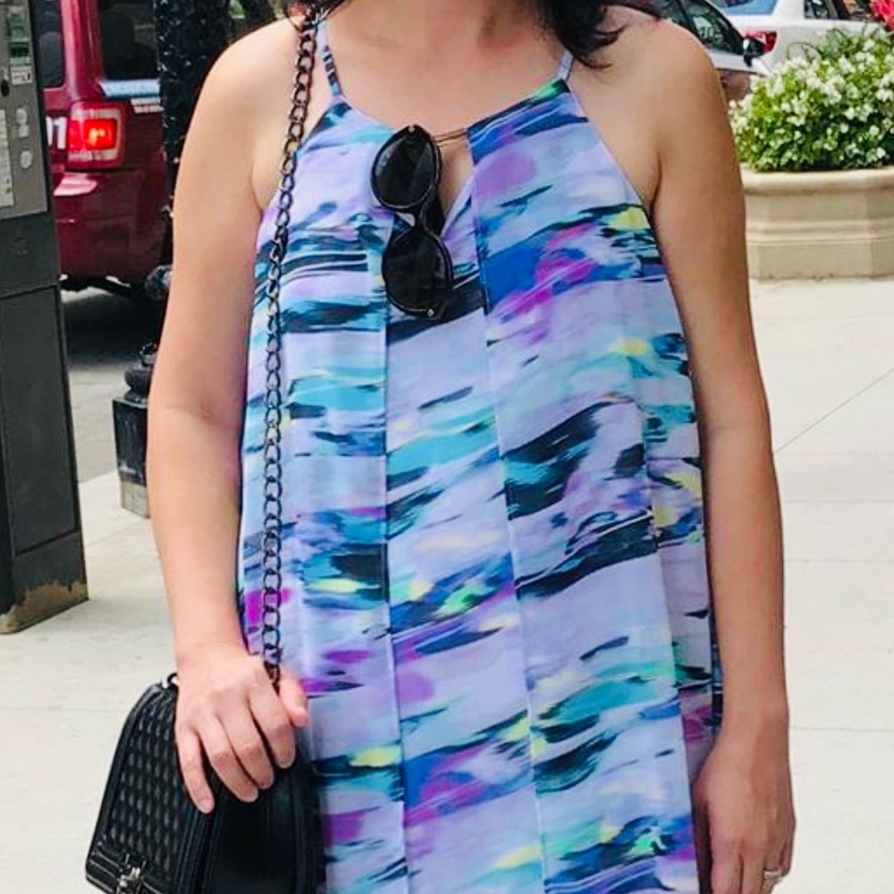 Thalia Sodi dress multi color sleeveless size S